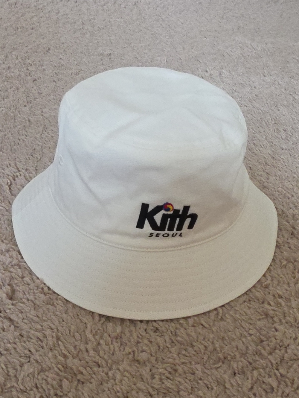 Kith White Bucket Hat with Seoul Logo